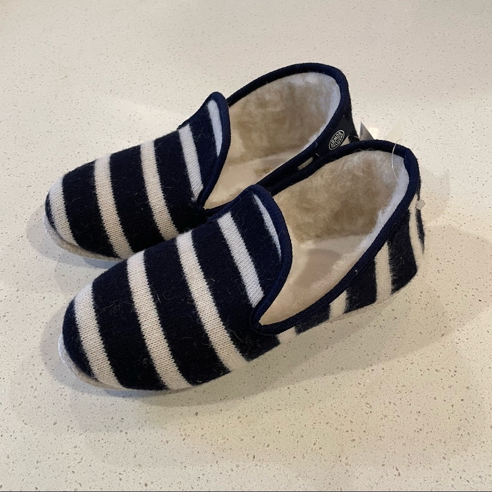 NWT Armor Lux Breton Navy Stripe Slippers - Size 41